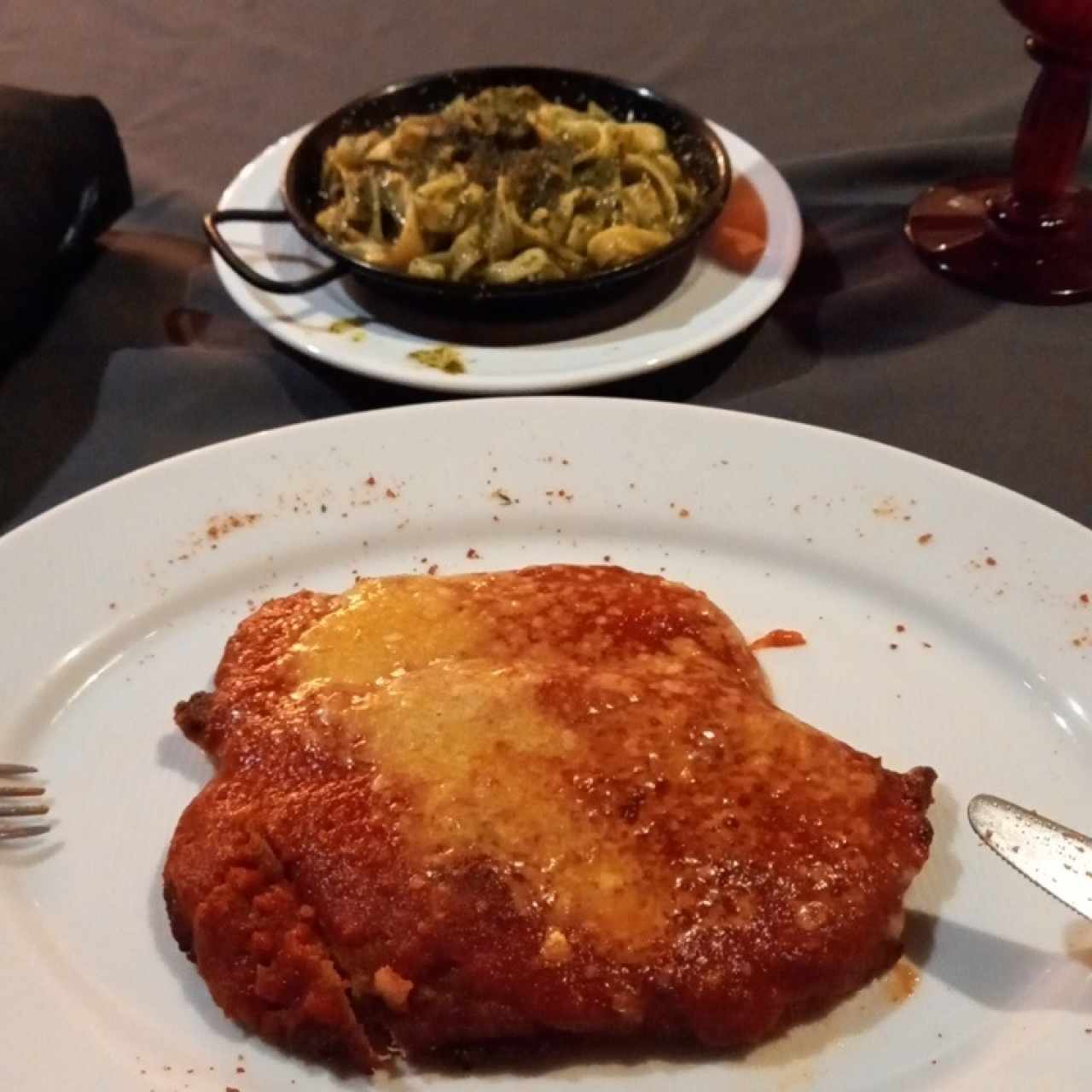 Segundo Plato - Milanesa Pollo Parmigiana