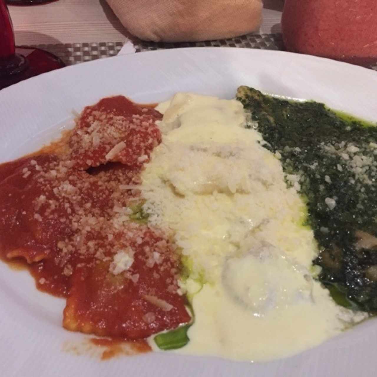 trio de raviollis