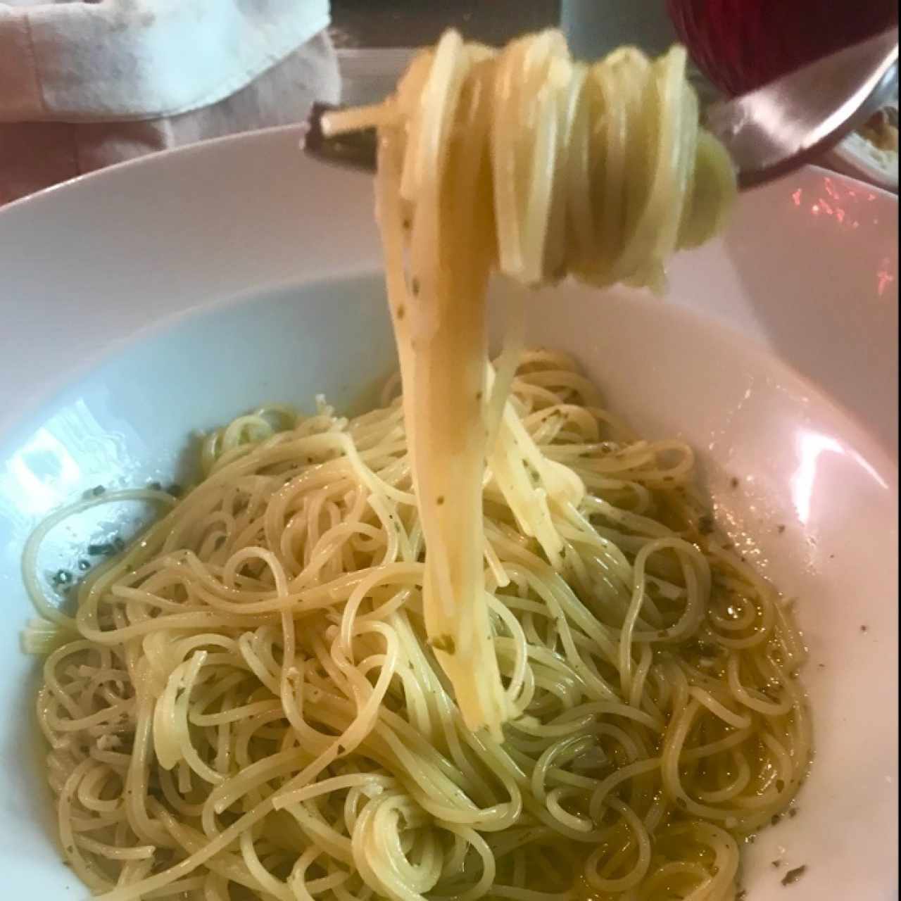 spaguetti al oleo