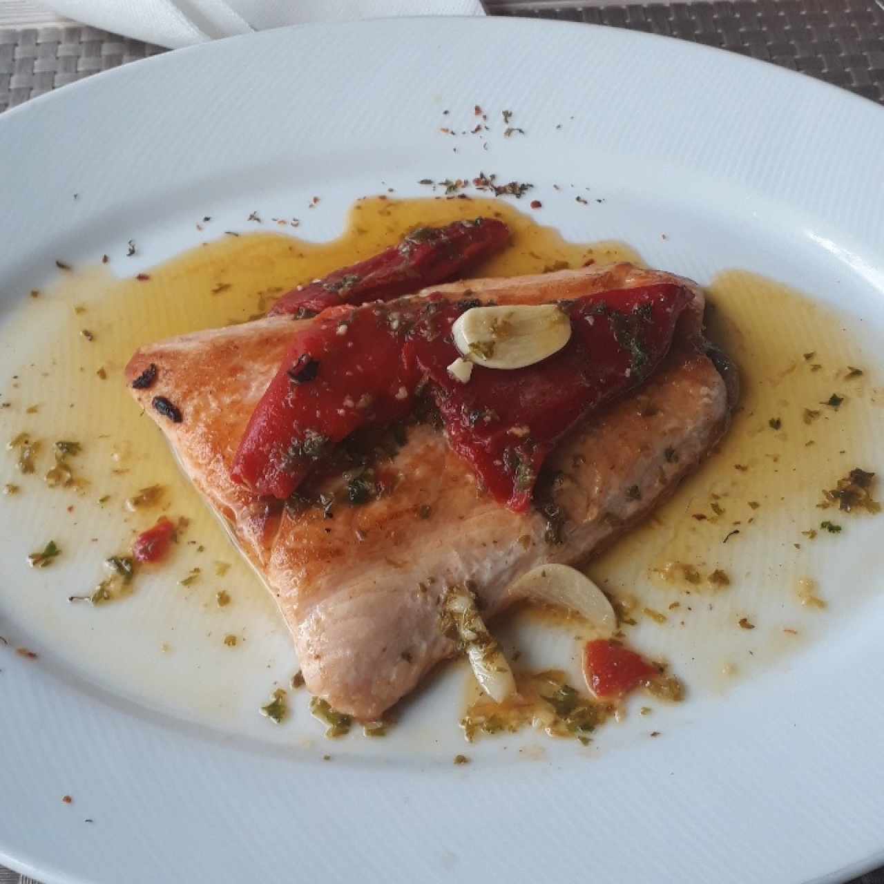 churrasco de salmon