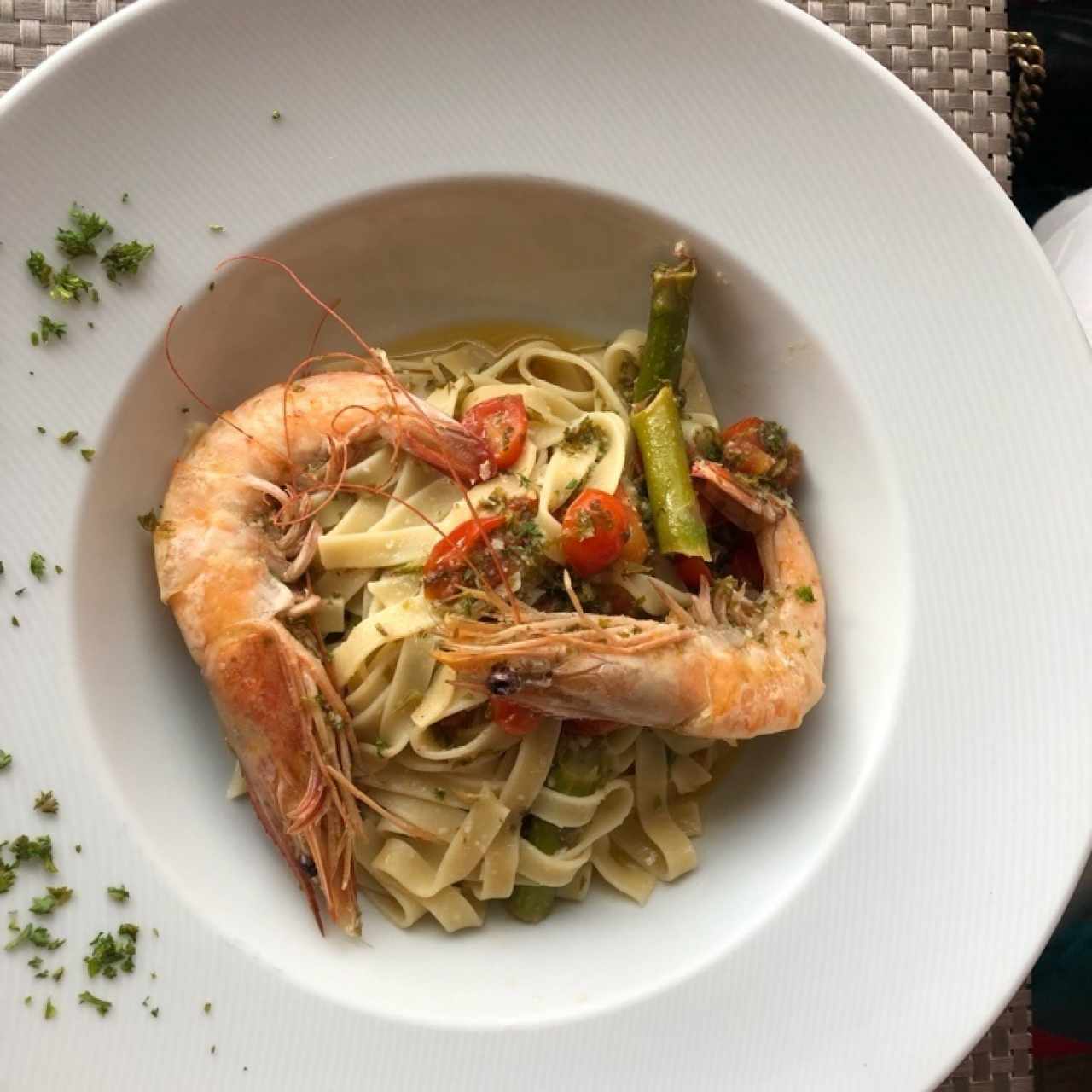 Pasta con Langostino