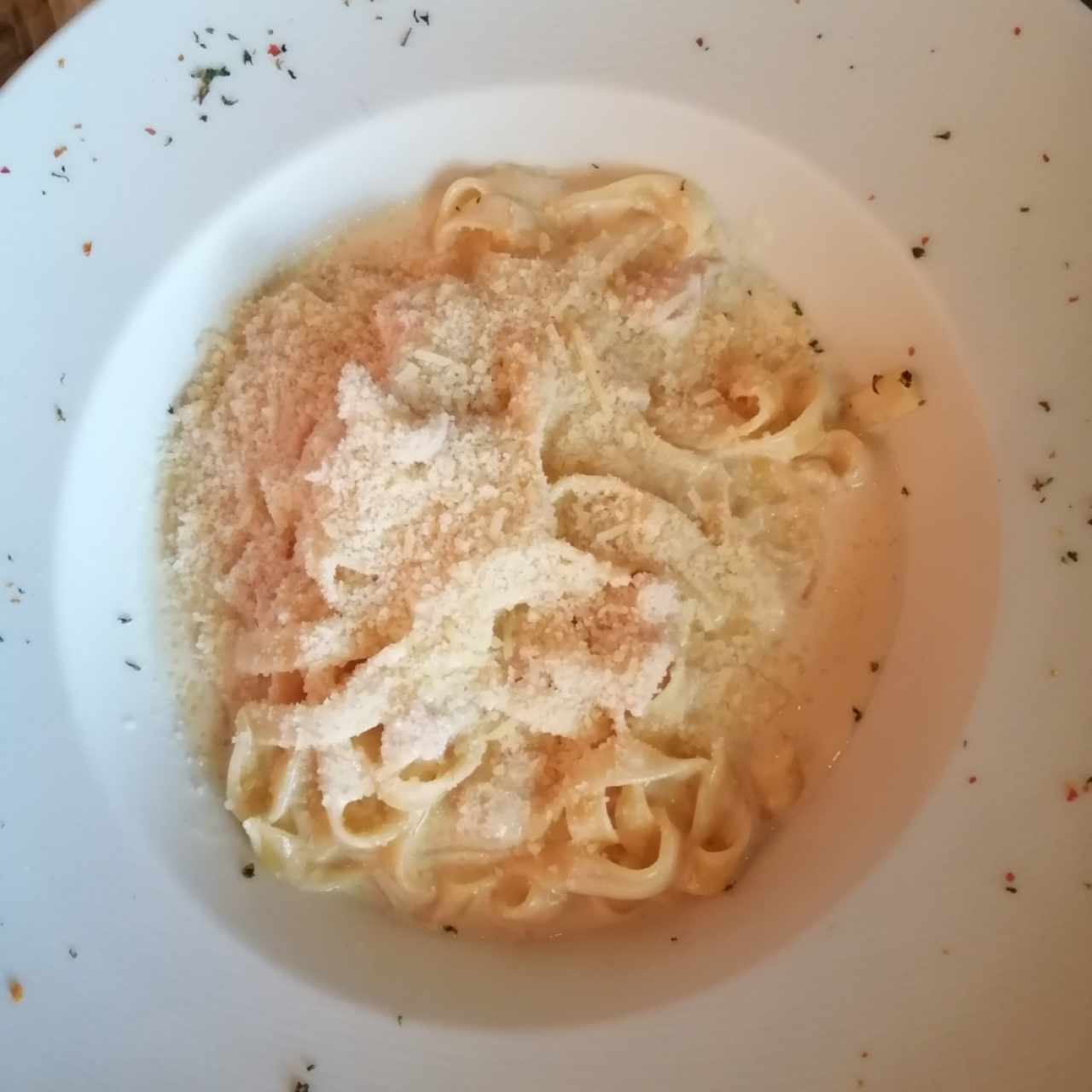 Fettuccine Alfredo con Pollo