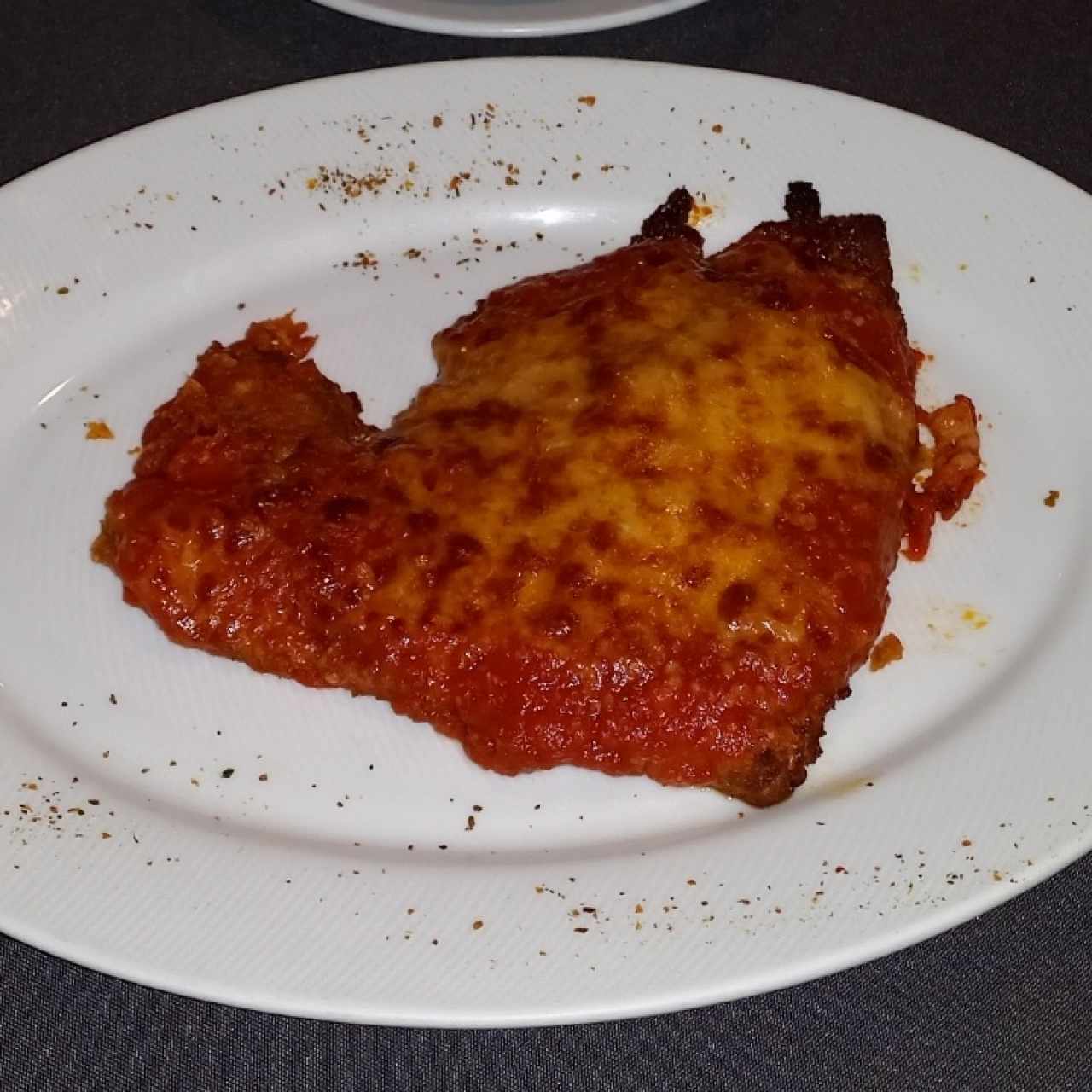 Segundo Plato - Milanesa Pollo Parmigiana