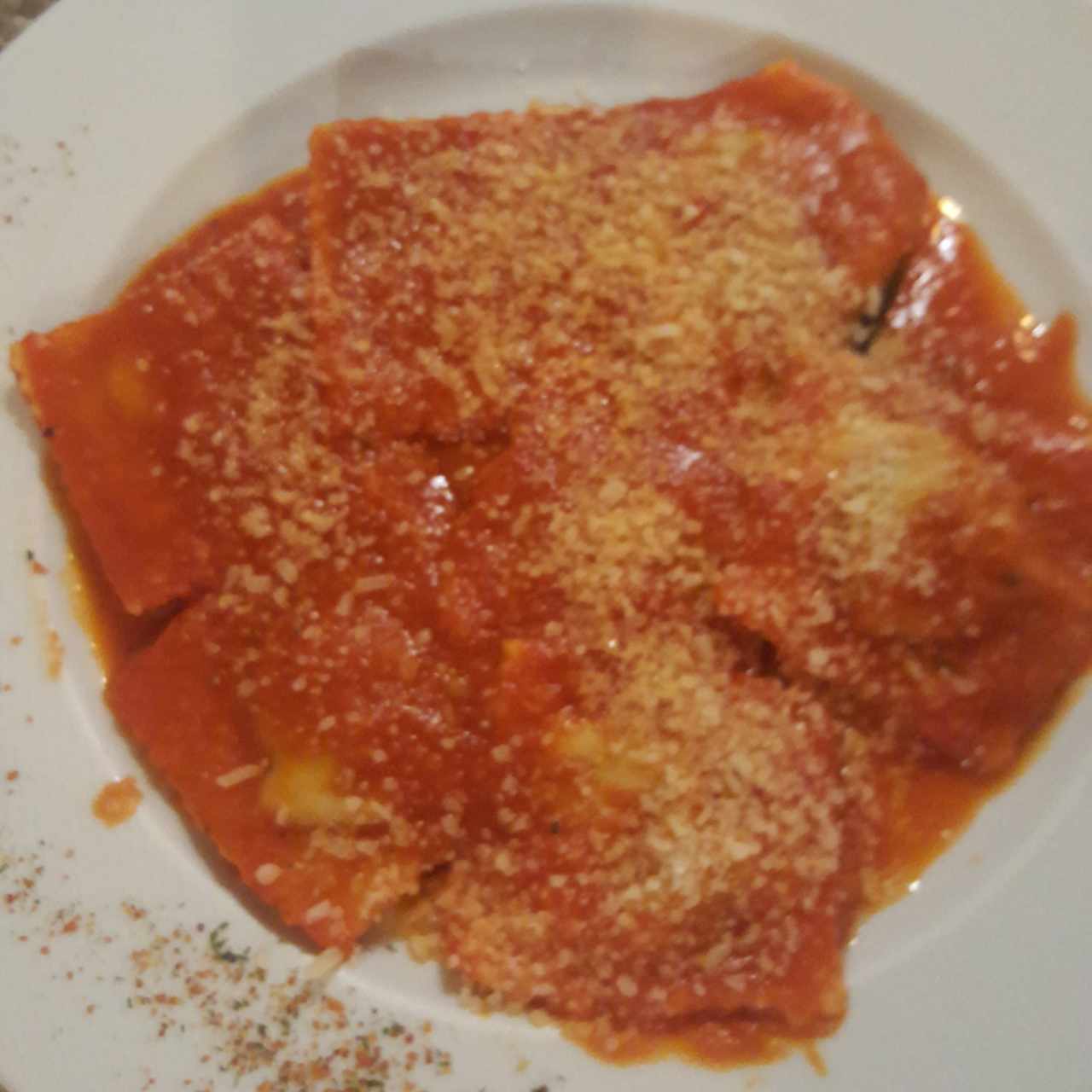 Ravioli de ricota y espinaca