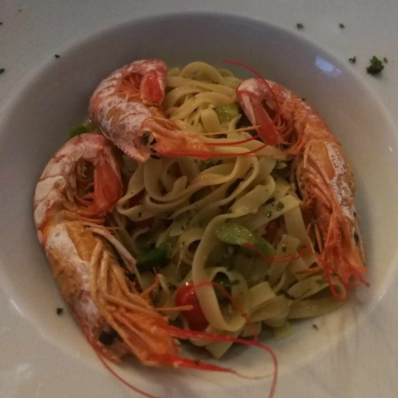 Pasta con Langostinos