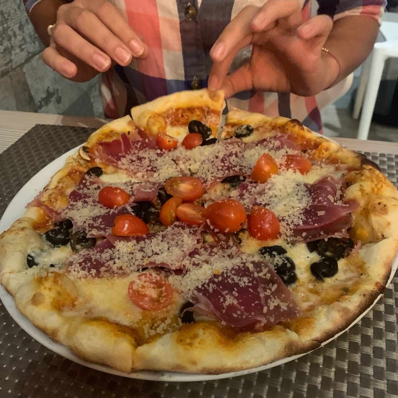 pizza spuntino sin rucula 