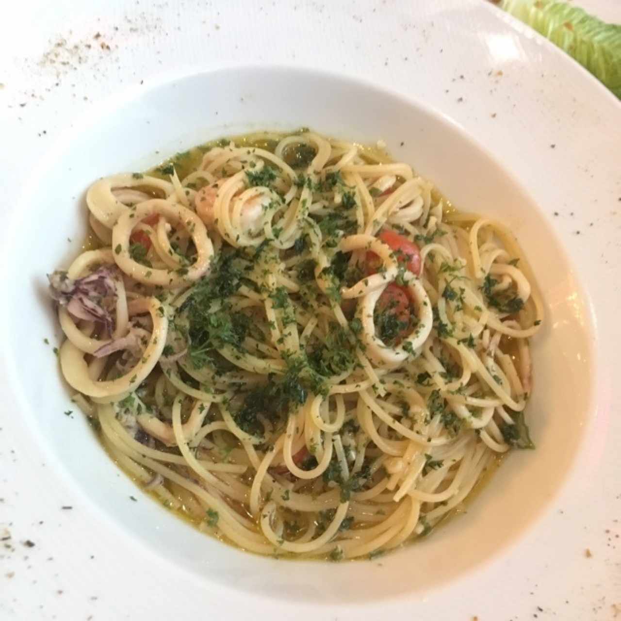 Pasta con mariscos 