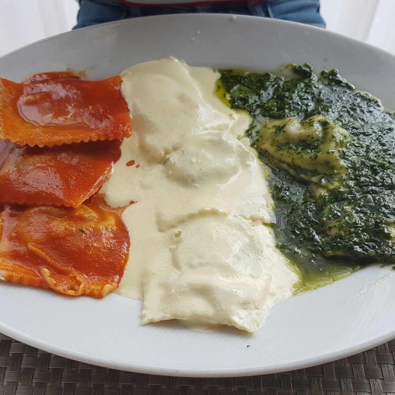 Ravioli tres colores