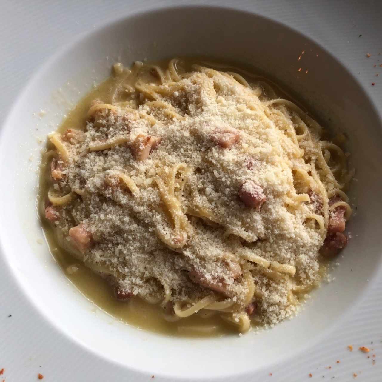 Fetuccini a la Carbonara