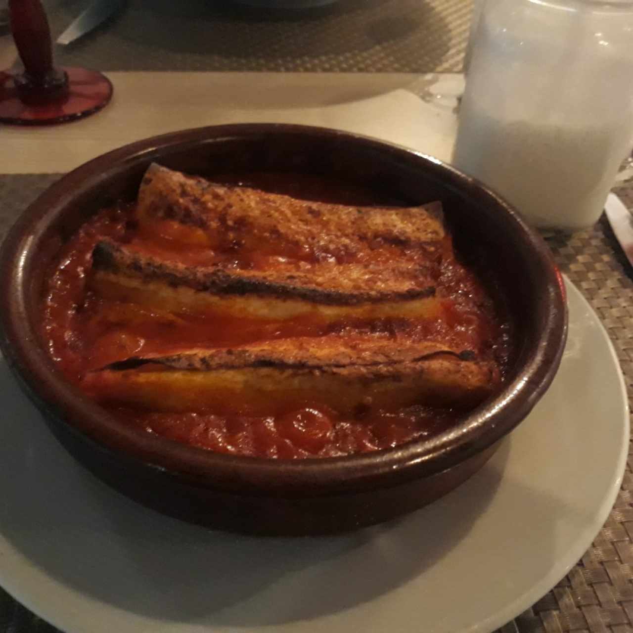 canelones con carne