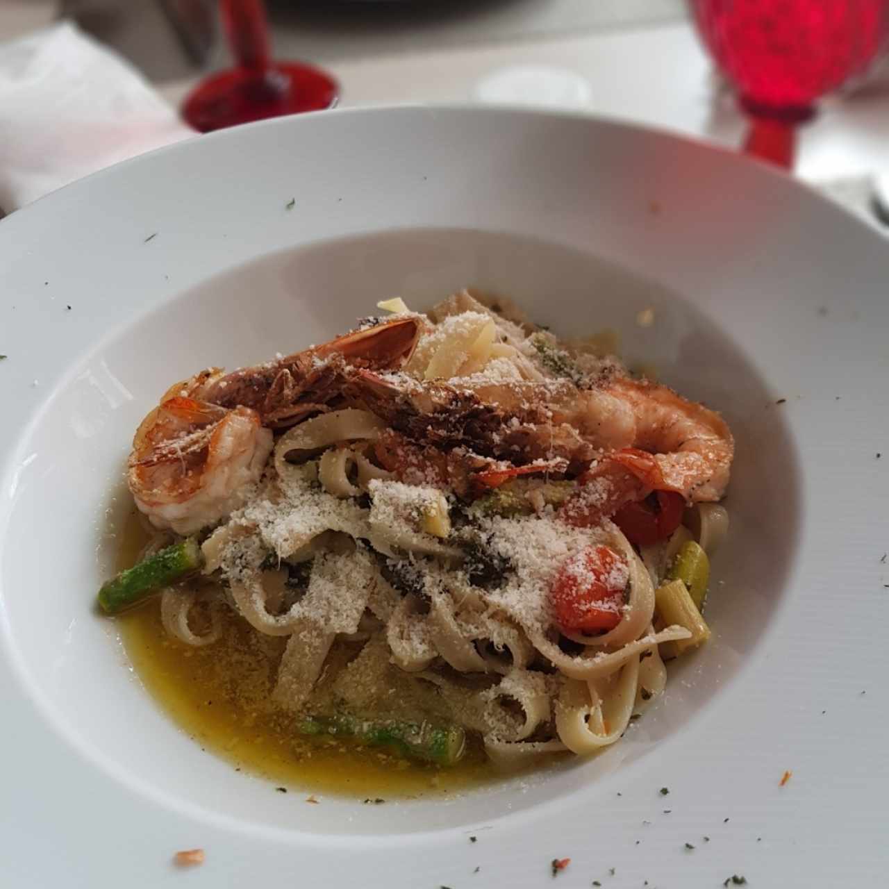 pasta di langostinos