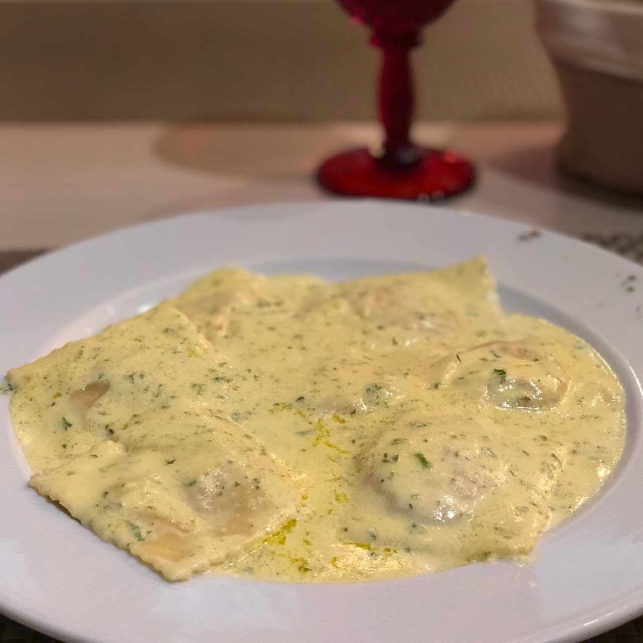 Raviolis de salmón