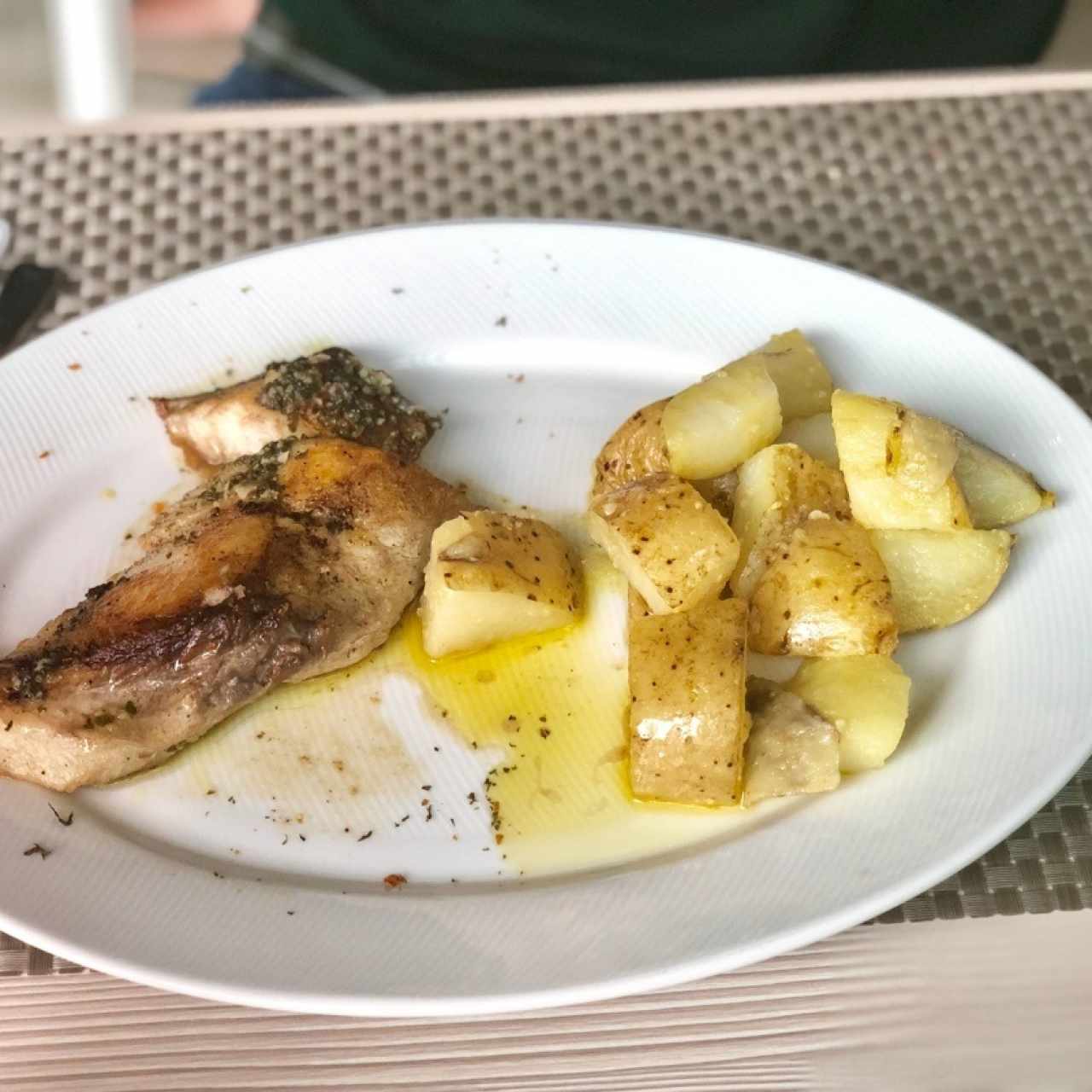 Corvina al ajo y limón