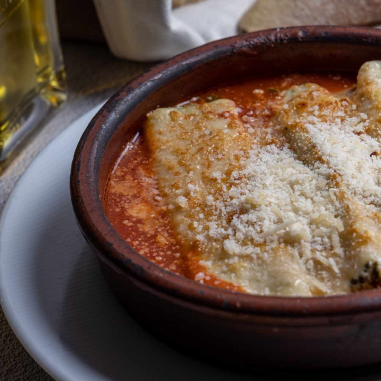 Canellone Ricotta y Espinaca