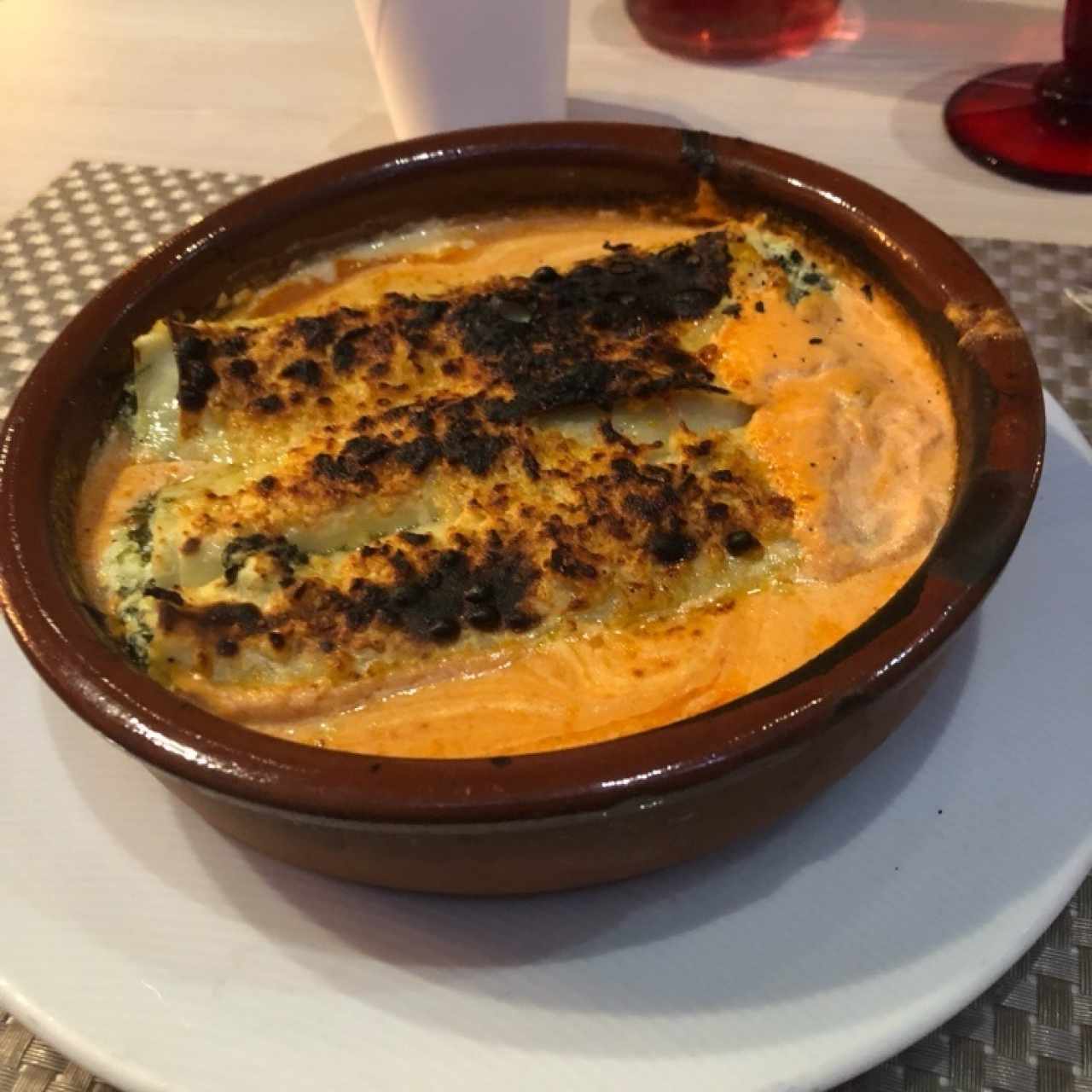 canelones de espinaca y ricotta