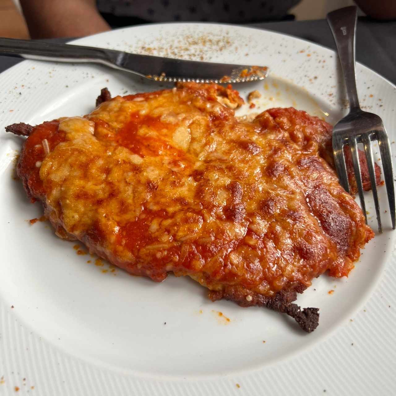 Segundo Plato - Milanesa Pollo Parmigiana