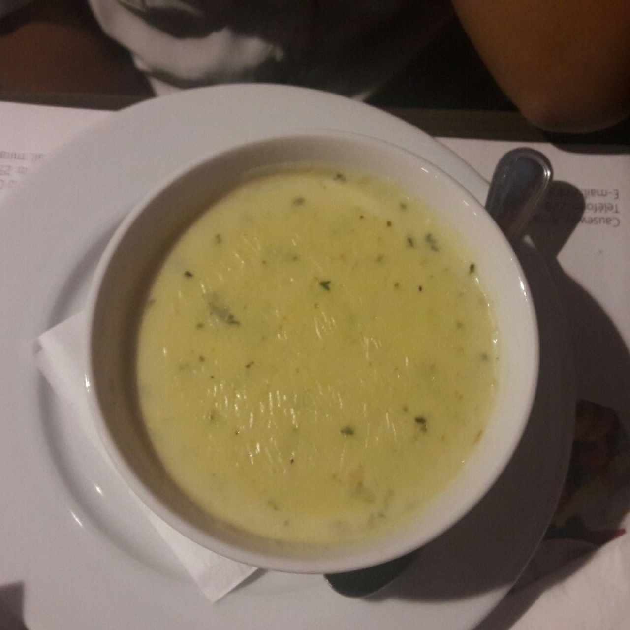 Crema de mariscos