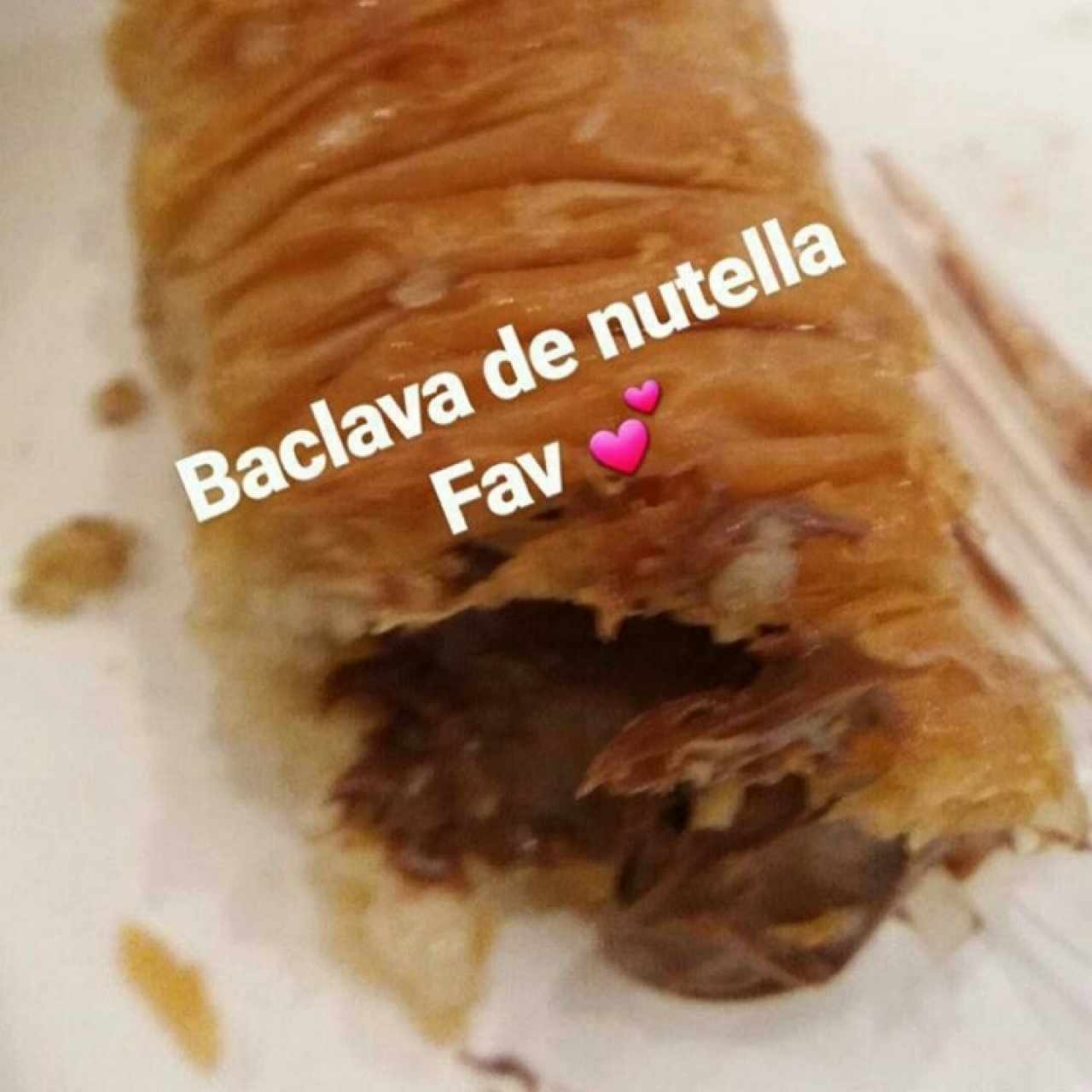 Baclava de nutella