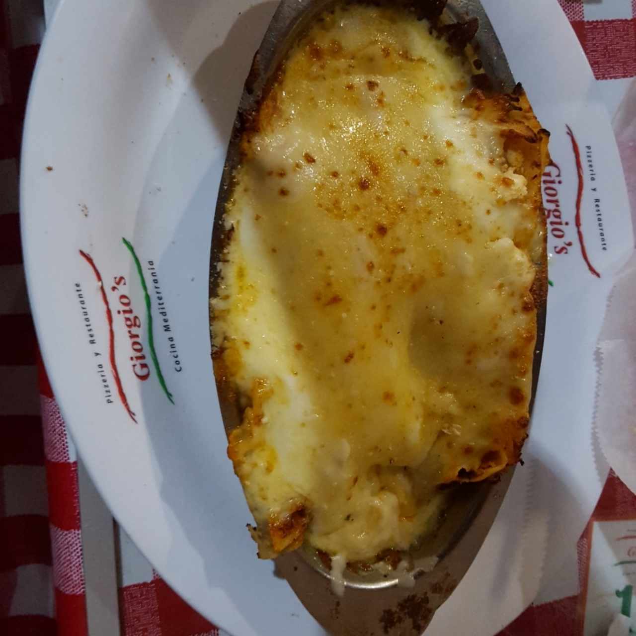 lasaña gratinada de pollo