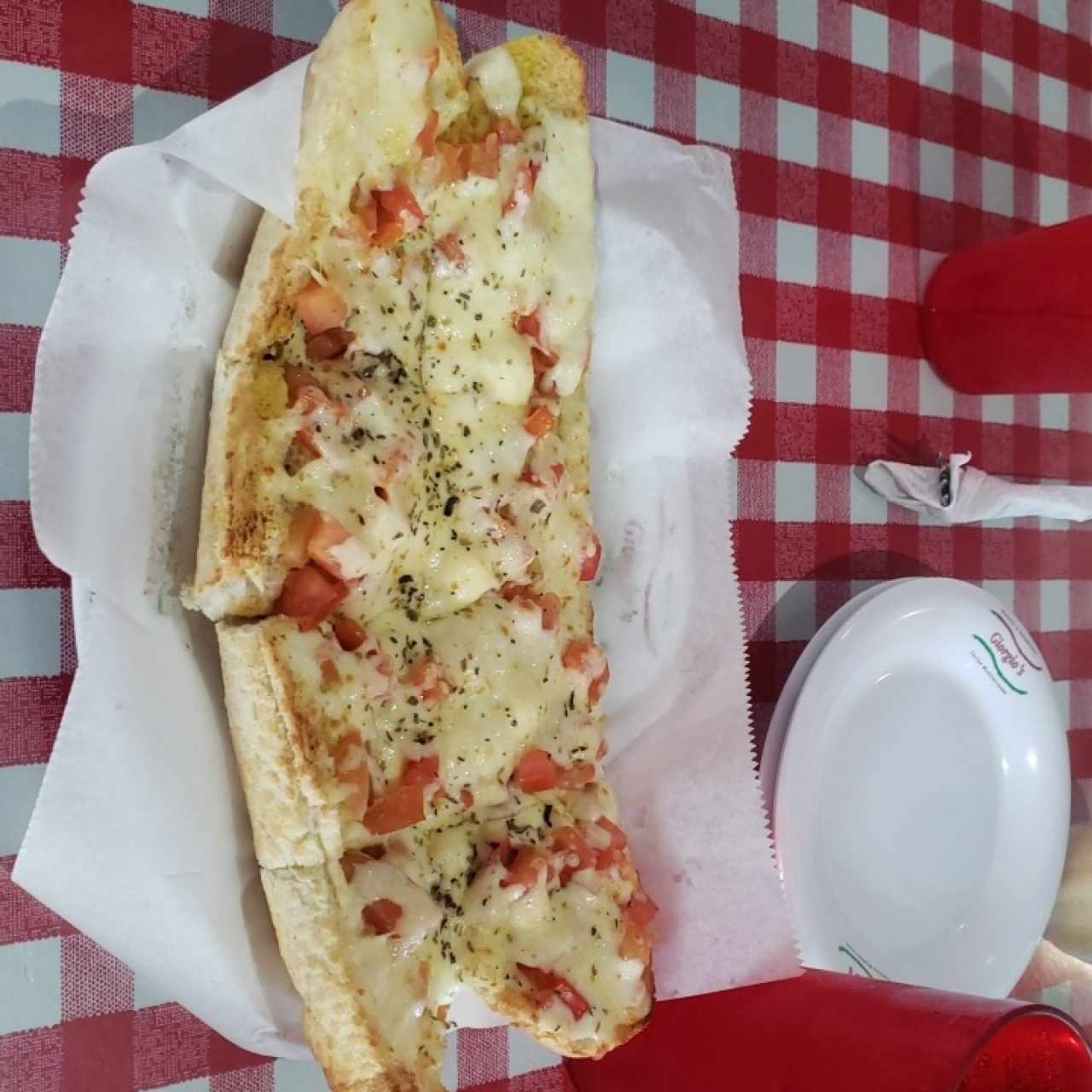 bruschetta de tomate y queso 