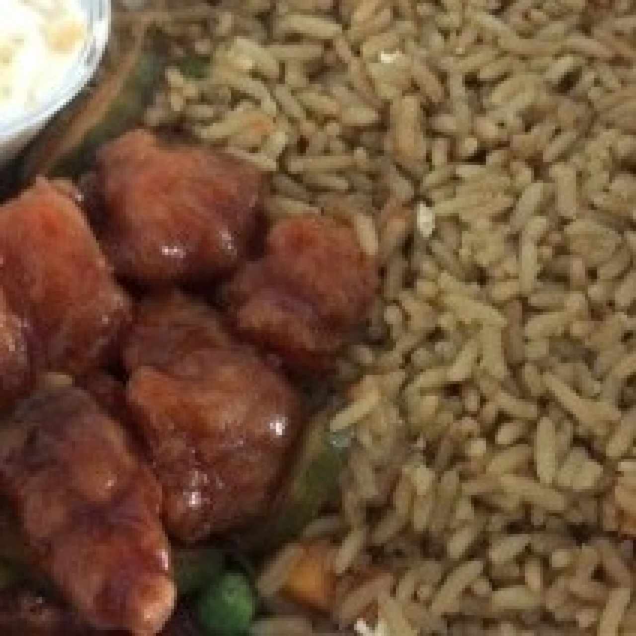 Combo arroz frito con puerco