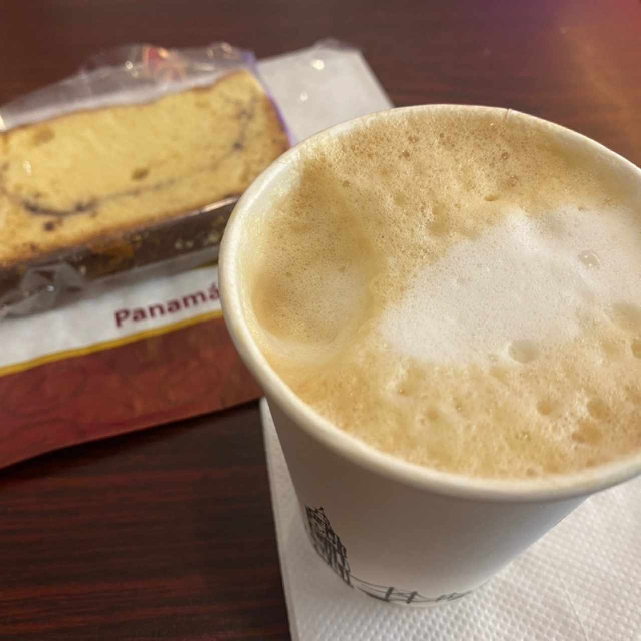 Cappuccino con muchísima espuma de leche