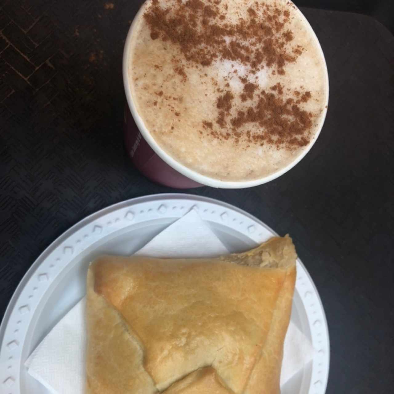 capuccino y enchilada