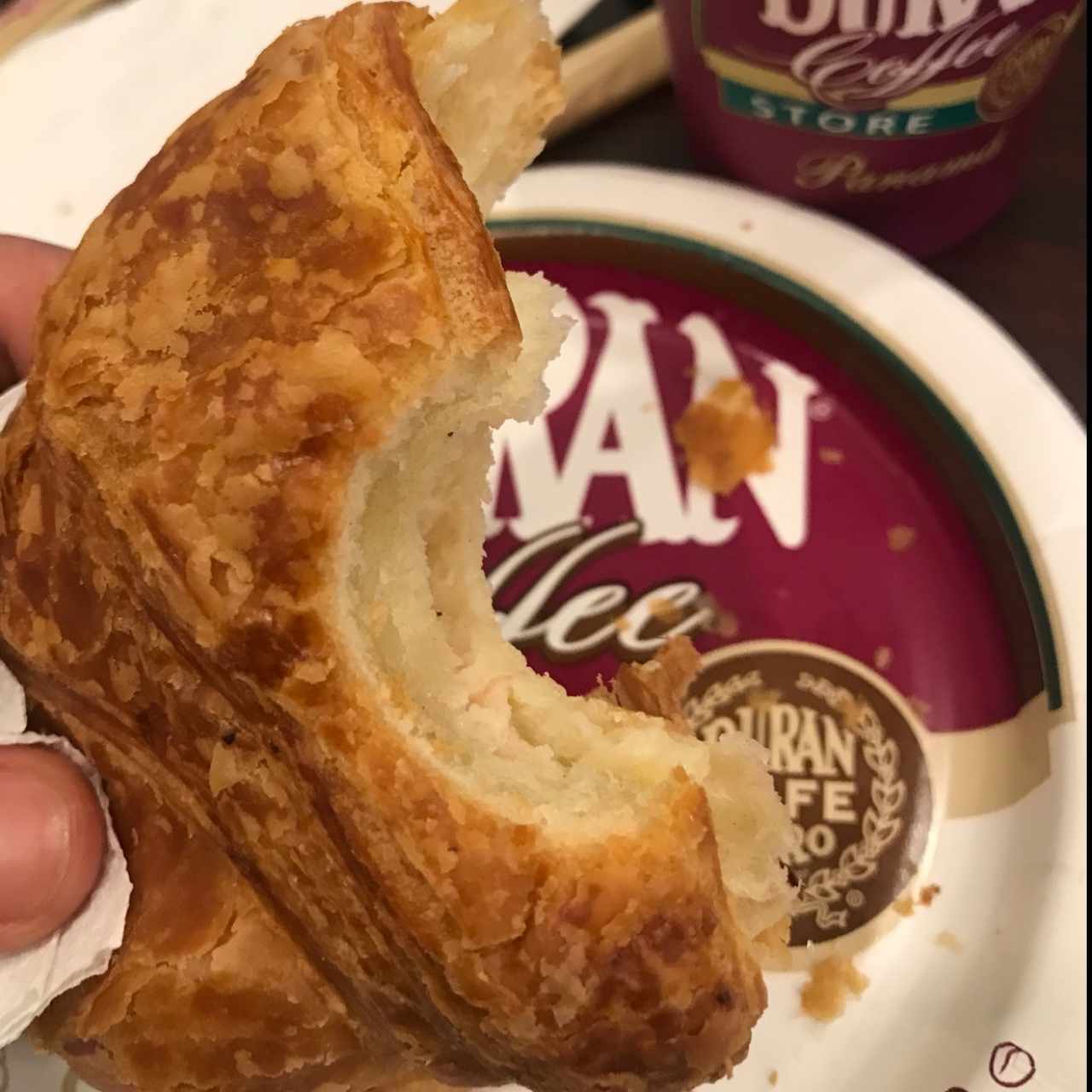 Croissant de jamón y queso. 