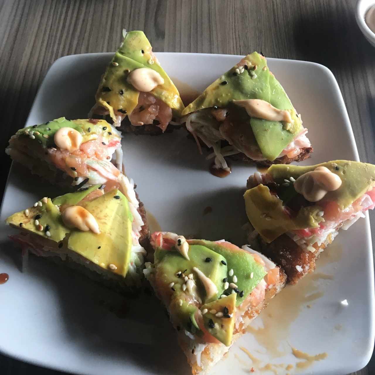 Sushi Pizza de salmon