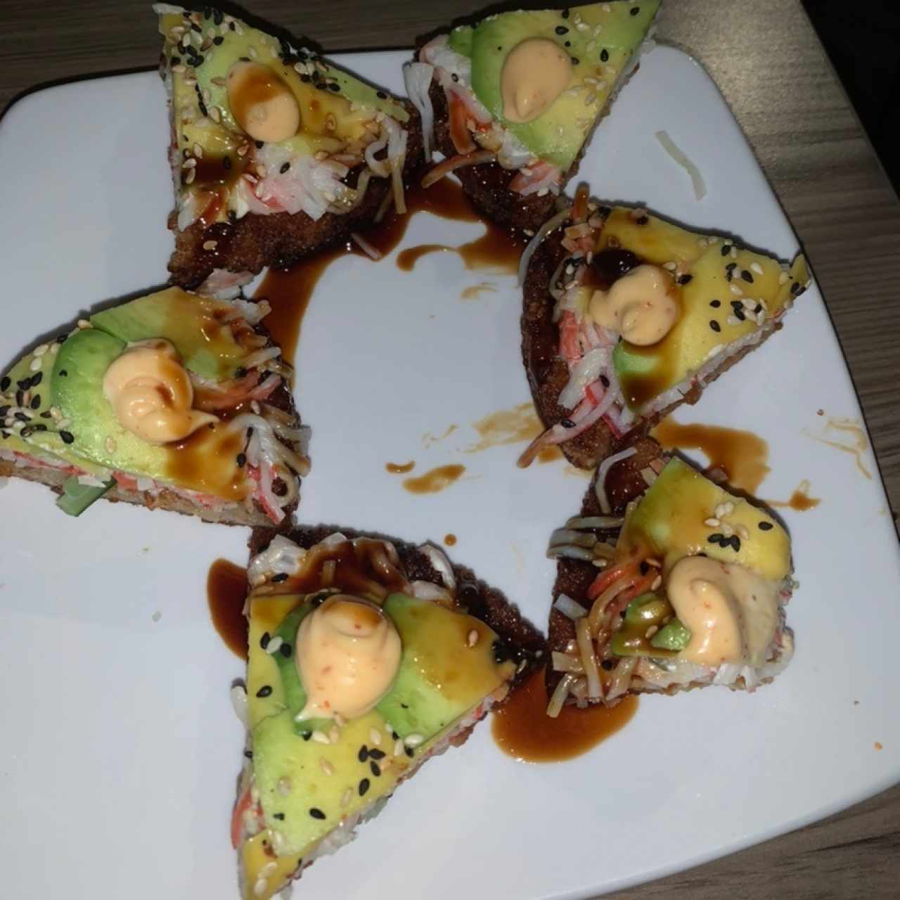 sushi pizza vegetariana