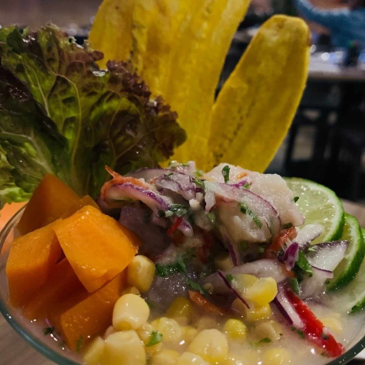 ceviche, el que queda en el menú, es excelente