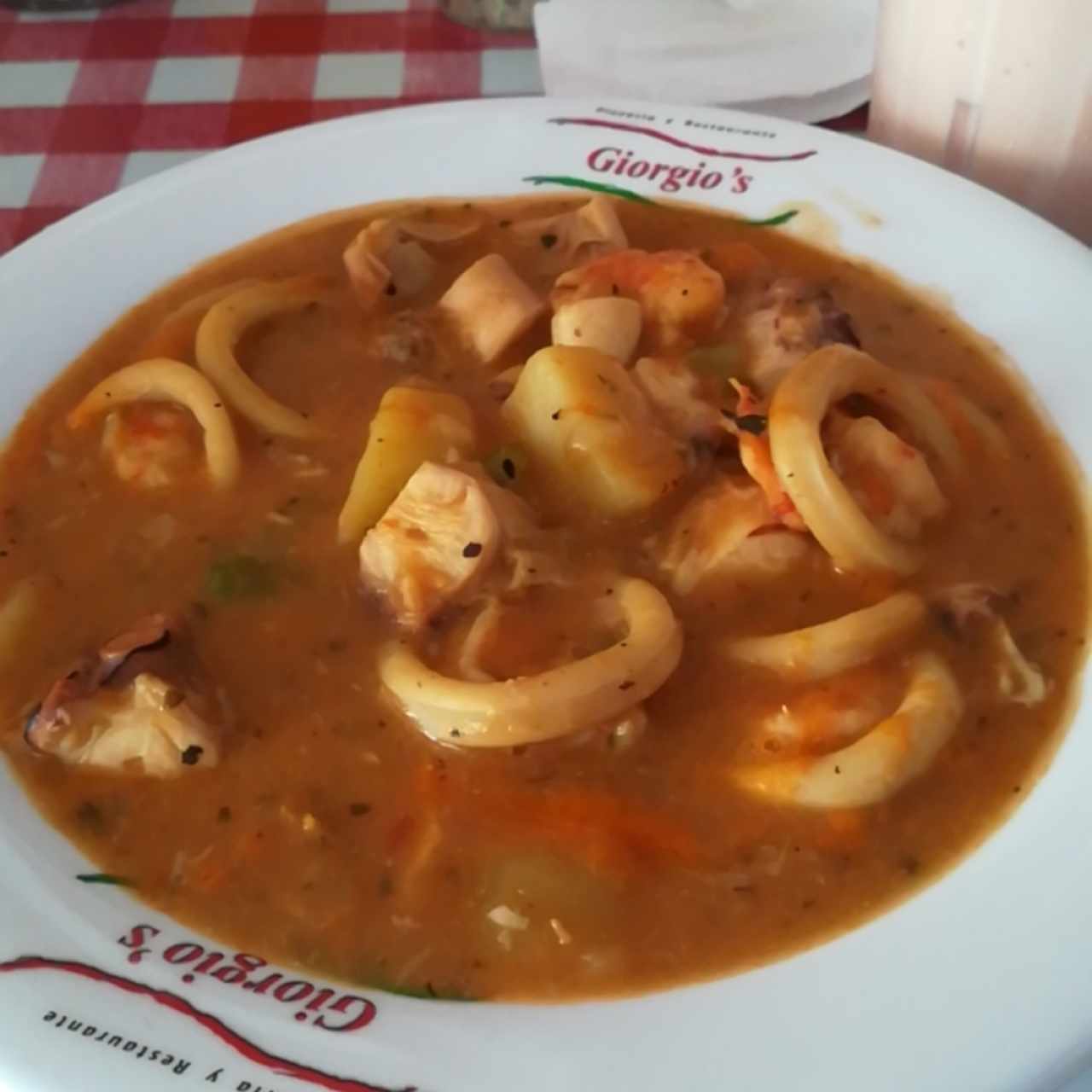 sopa de mariscos