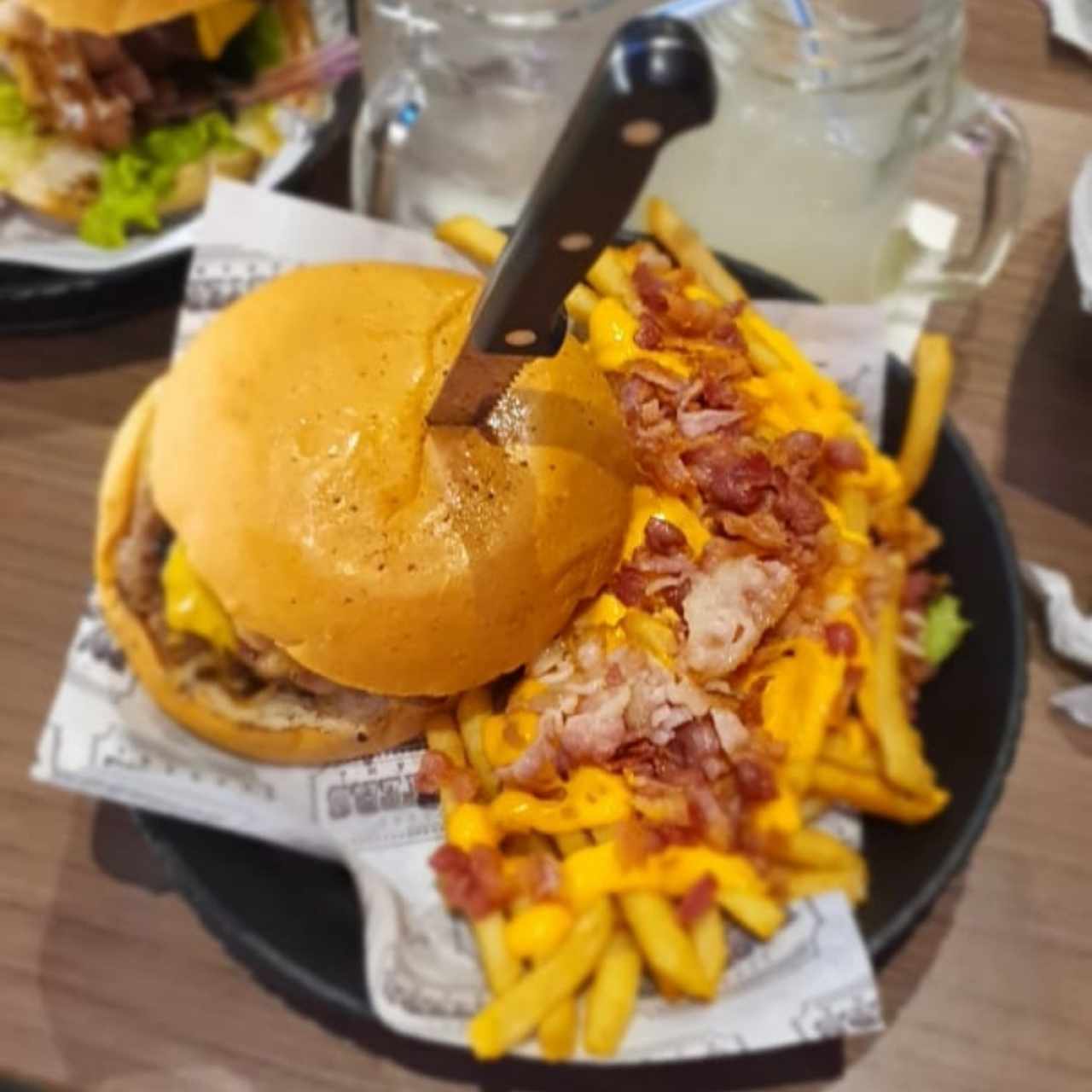 foster clásica con papas y bacon