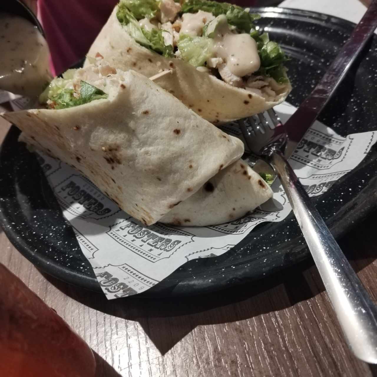 Ensaladas - Caesar Chicken Salad wrap