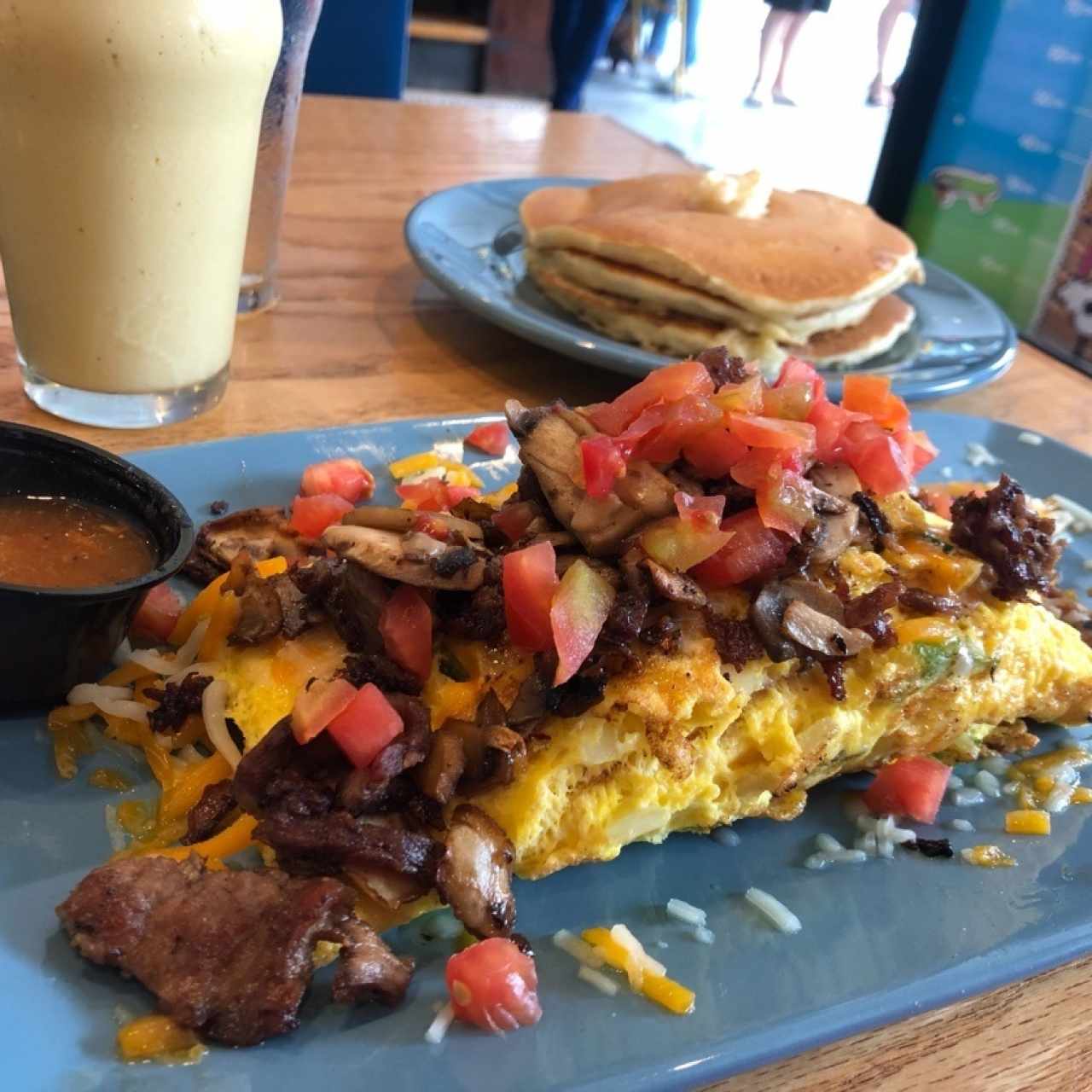 Big steak Omelette