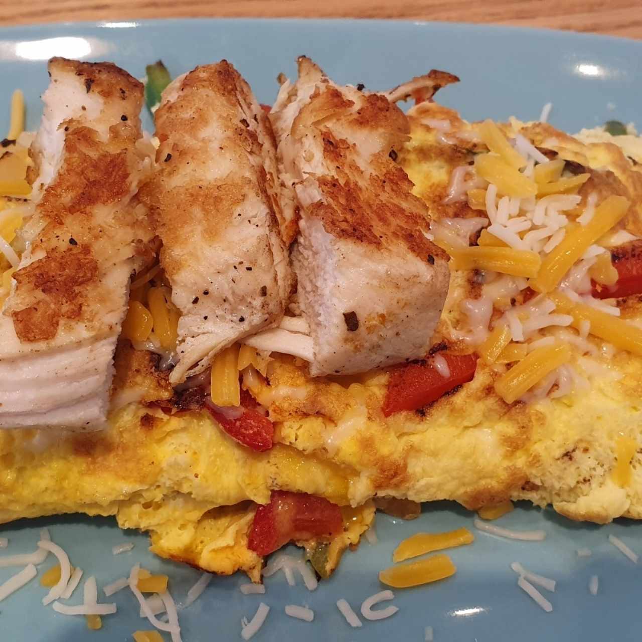 Chicken Fajita Omelette 