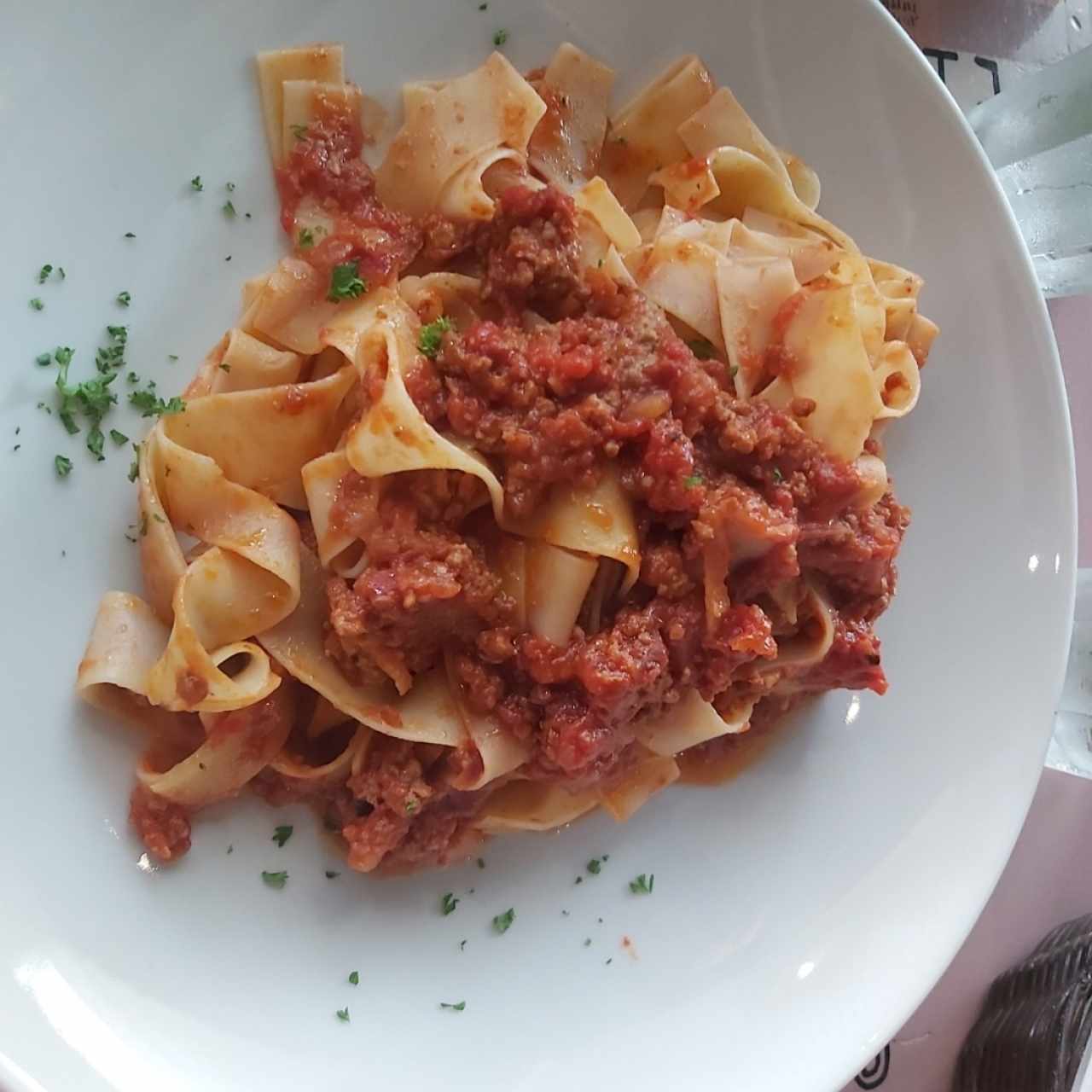 LE PASTE - Pappardelle bolognesen