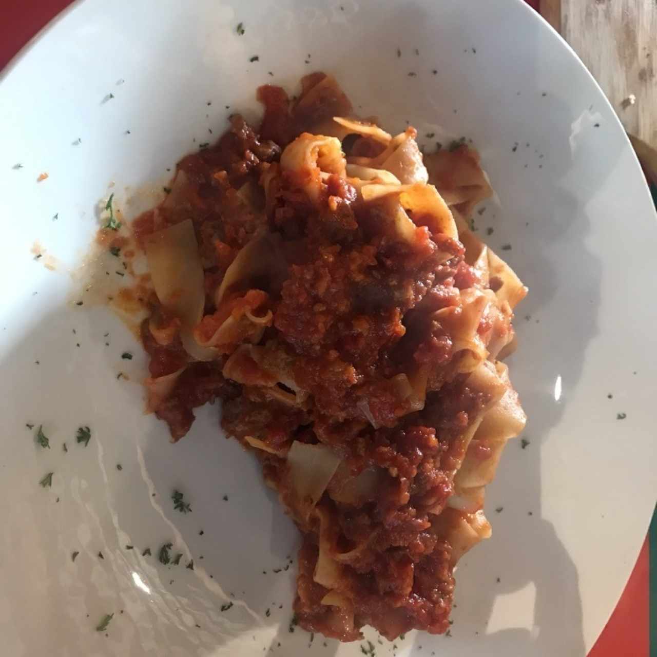 LE PASTE - Pappardelle bolognesen