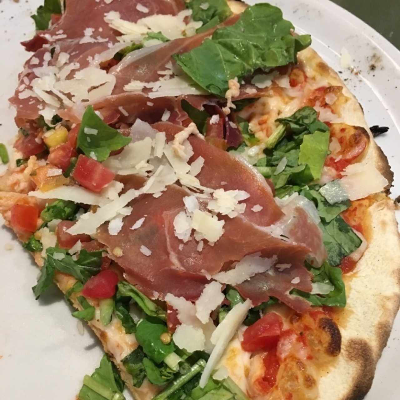 pizza Modema con extra jamón serrsno 😋