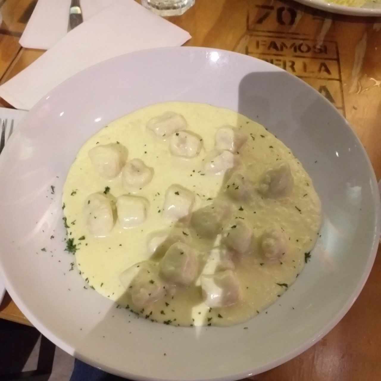 gnocchi cuatro quesos