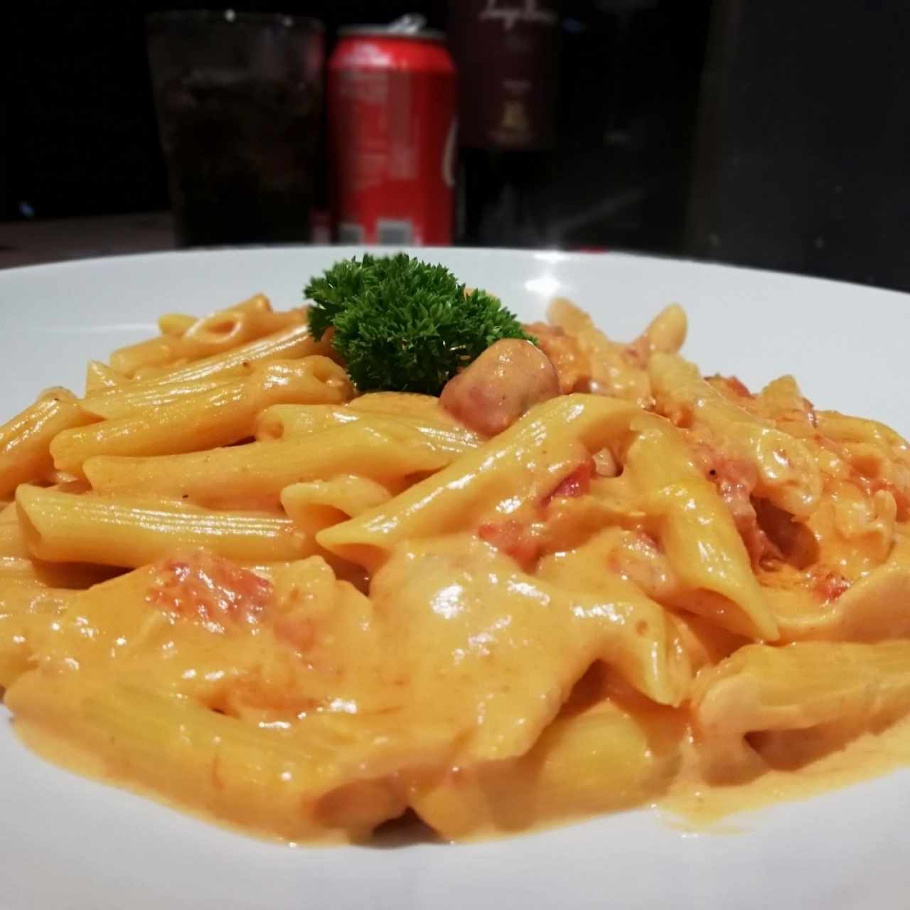 Penne rosate con salmón 