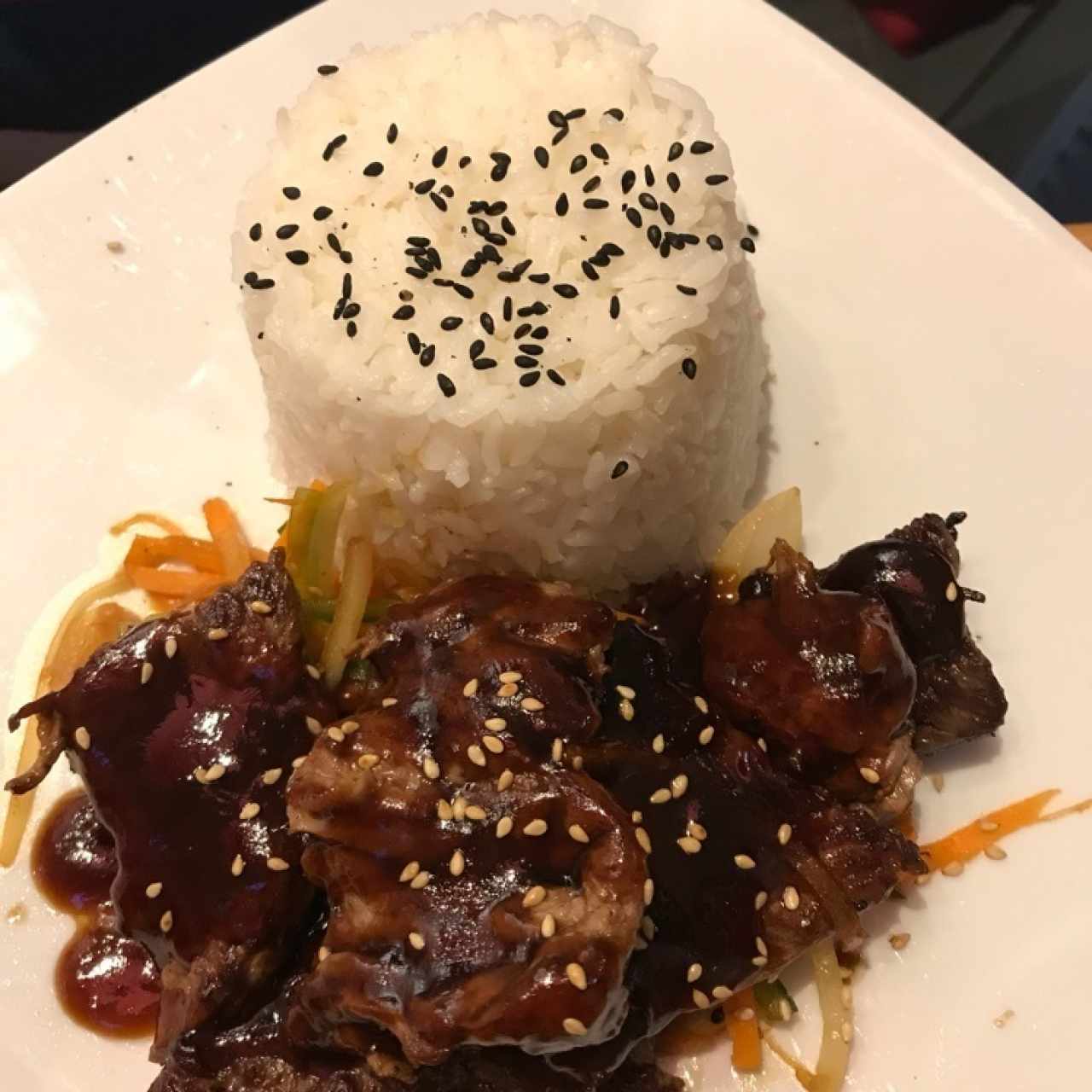 Filete de res Teriyaki