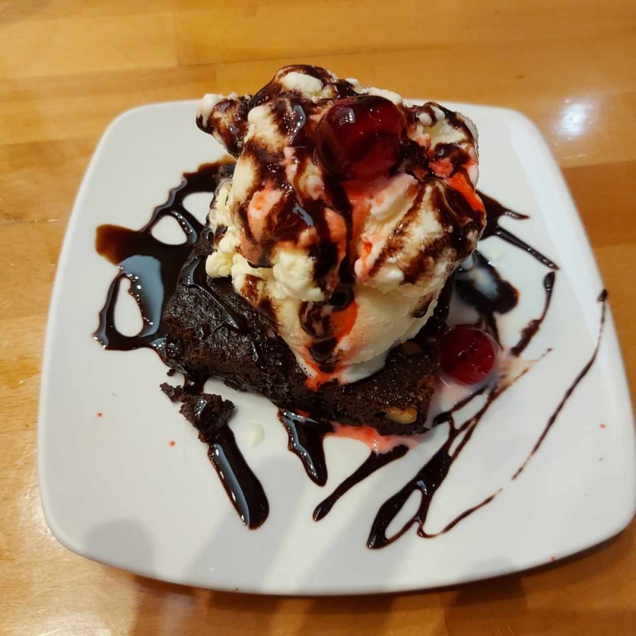 Brownie con Helado 