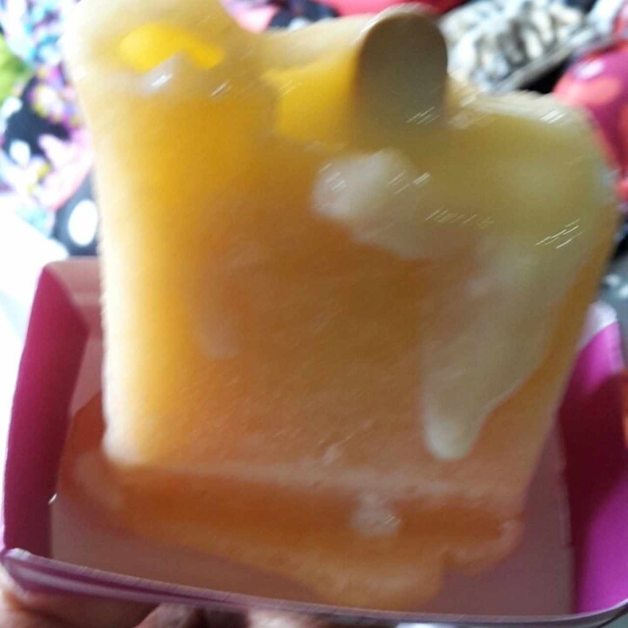 paleta de melon relleno leche condensada