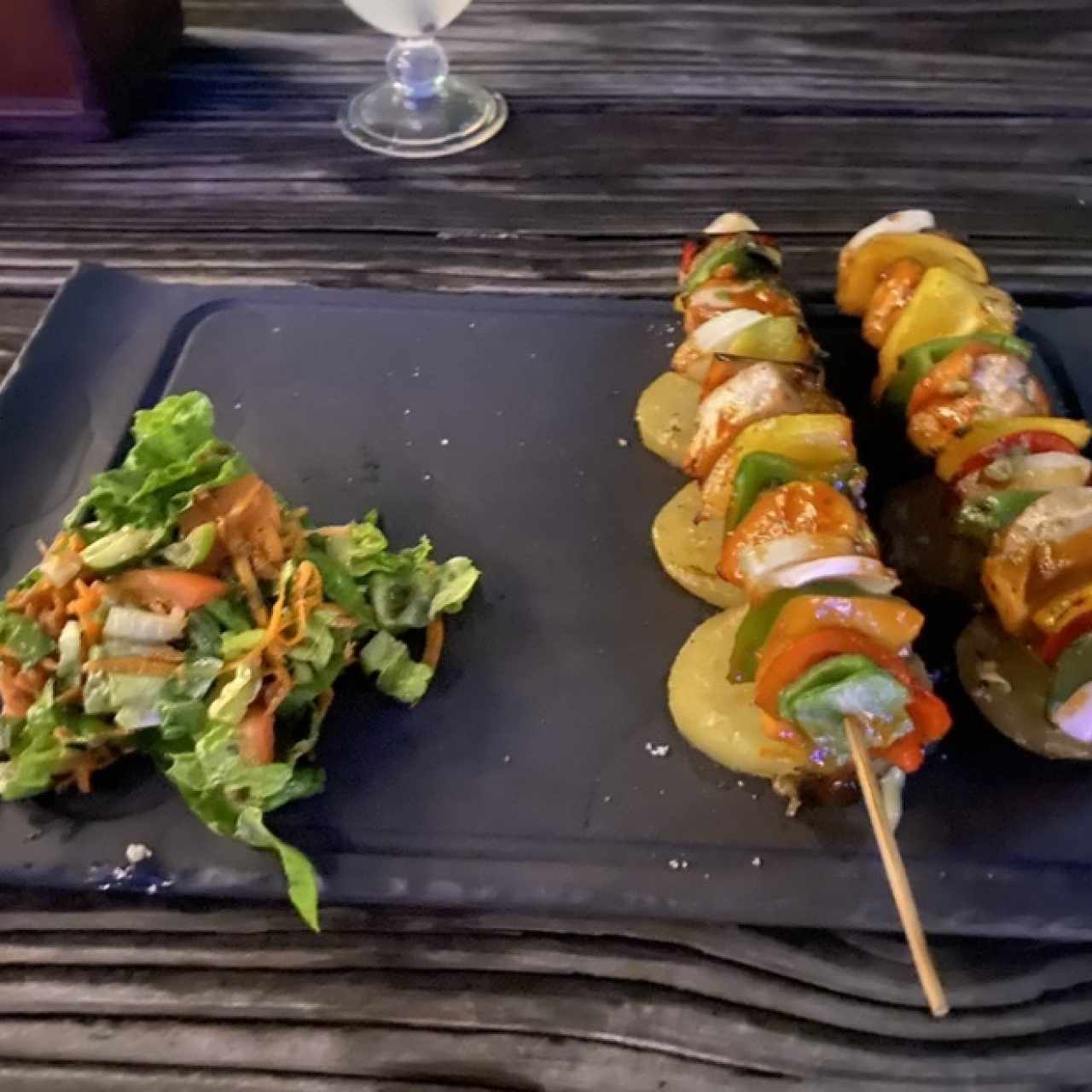 Brochetas de pollo