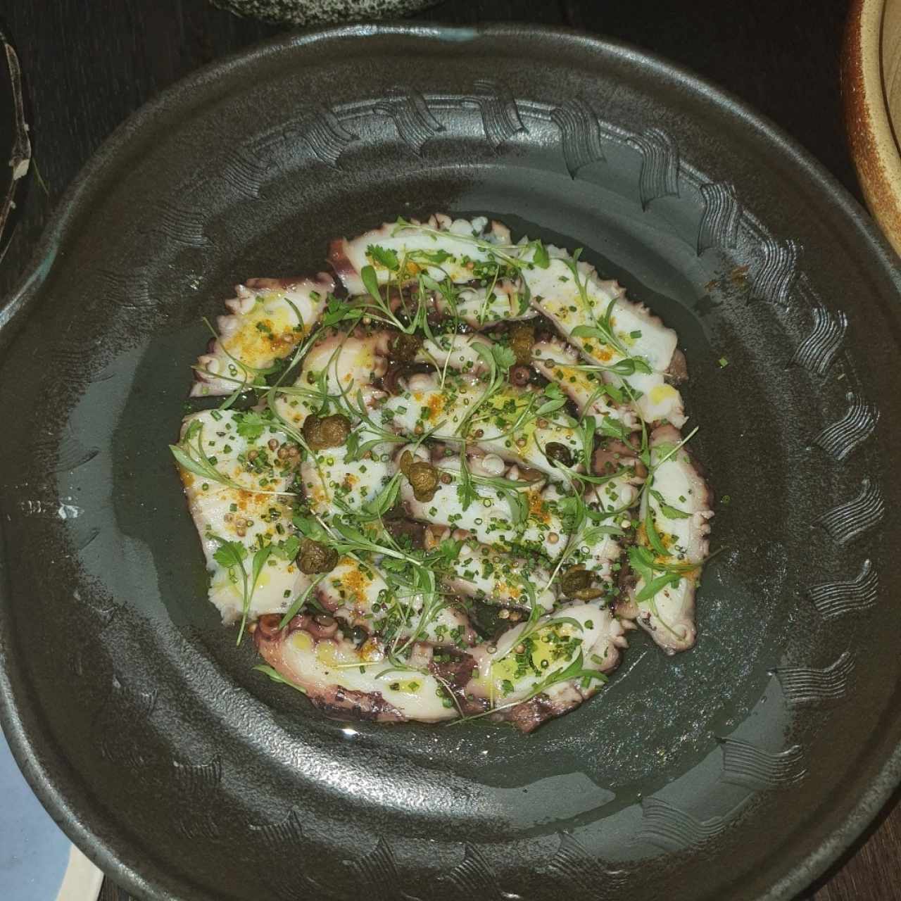 Carpaccio de pulpo