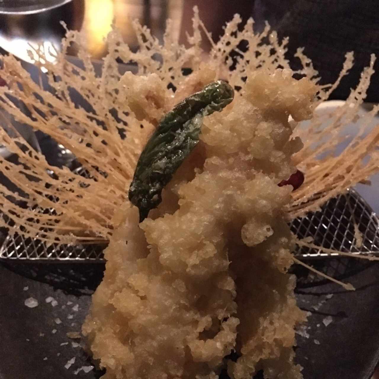 Lamgostinos tempura