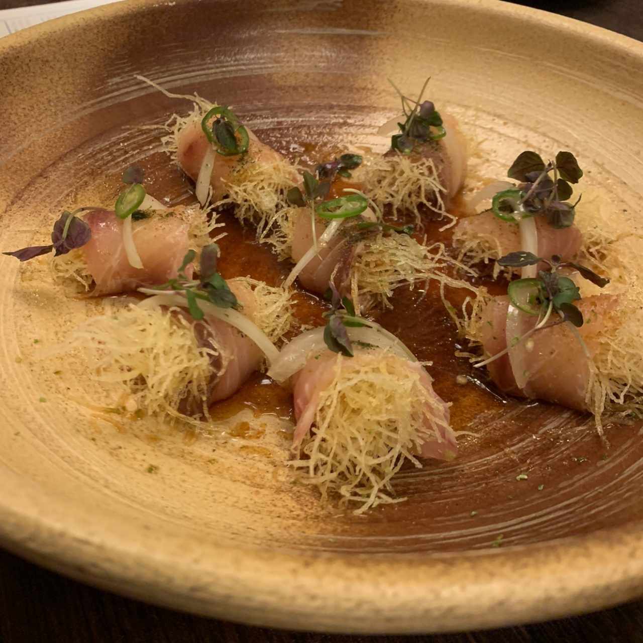 HAMACHI PONZU SERRANO, SUDASHI