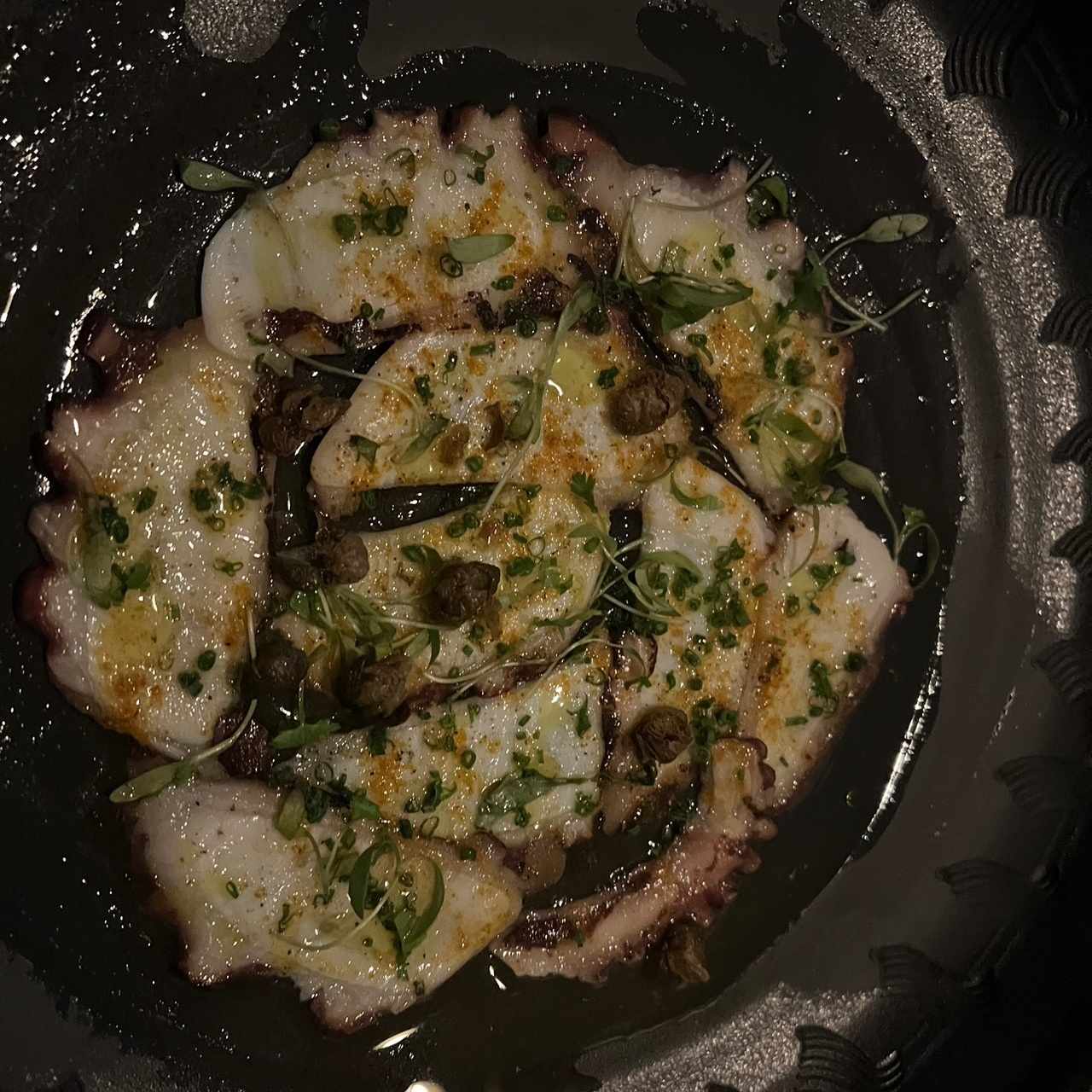 Carpaccio de Pulpo Ahumado