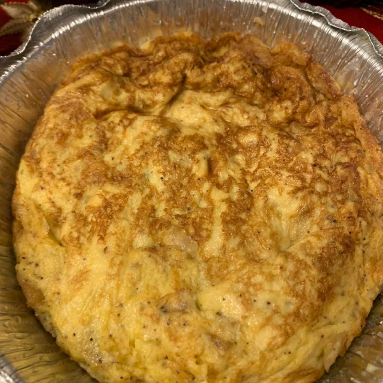 Tortilla española de patata y cebolla